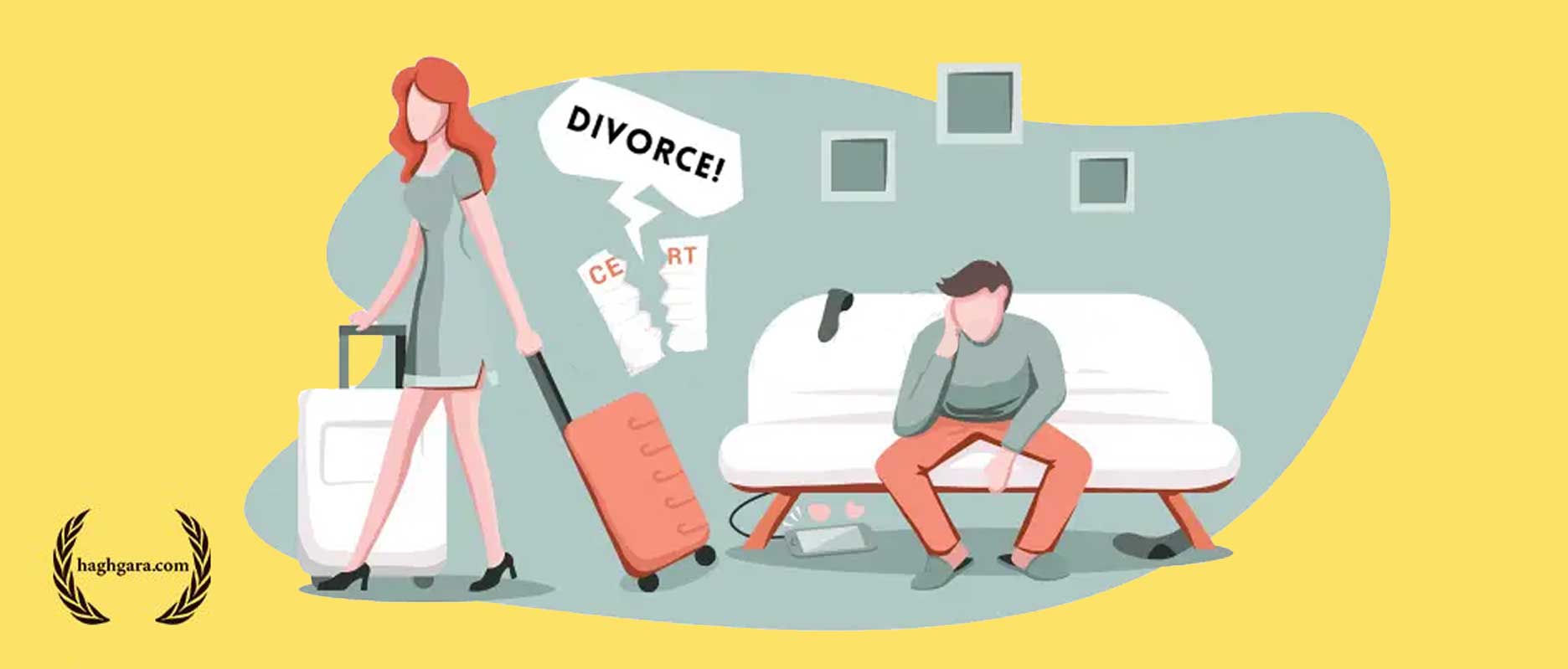 شرایط قانونی حق طلاق خانم | دفتر حقوقی حق‌گرا